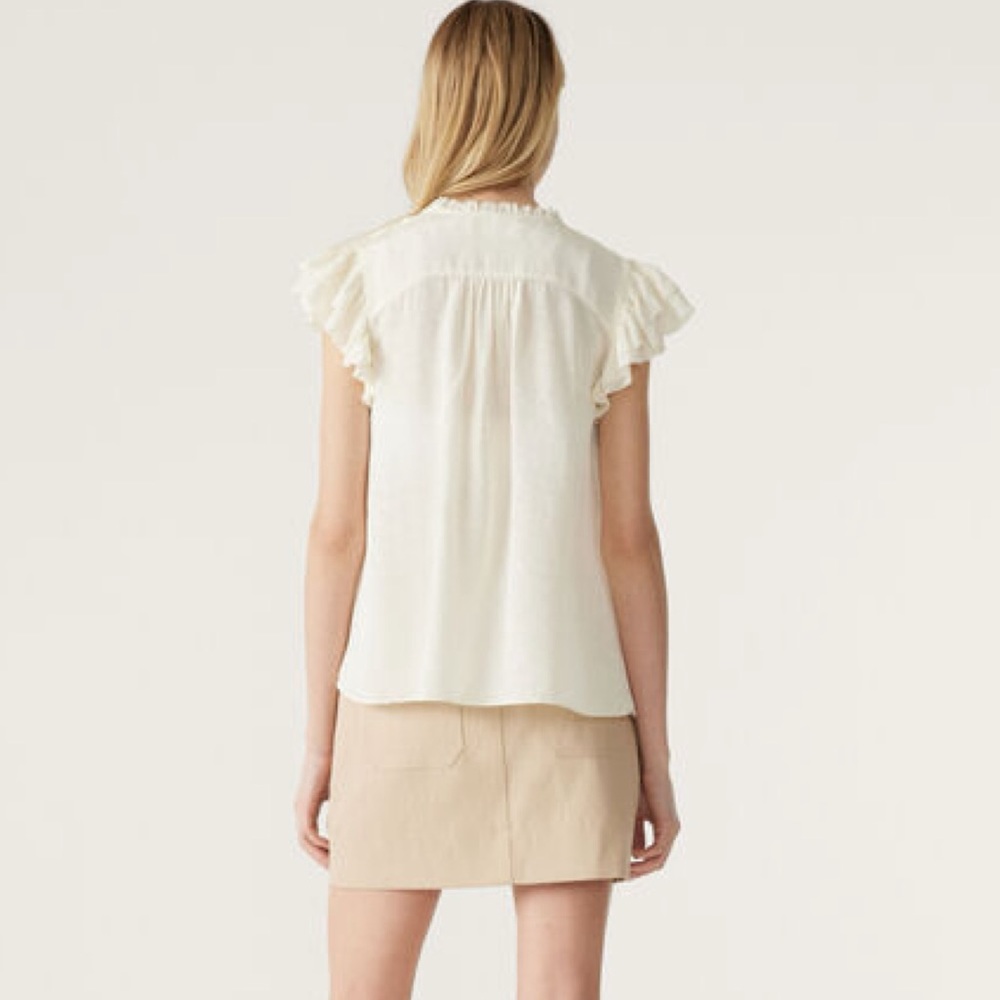 ba&sh | Solstice Top With Ruffled Shoulders - Picture 7 of 11